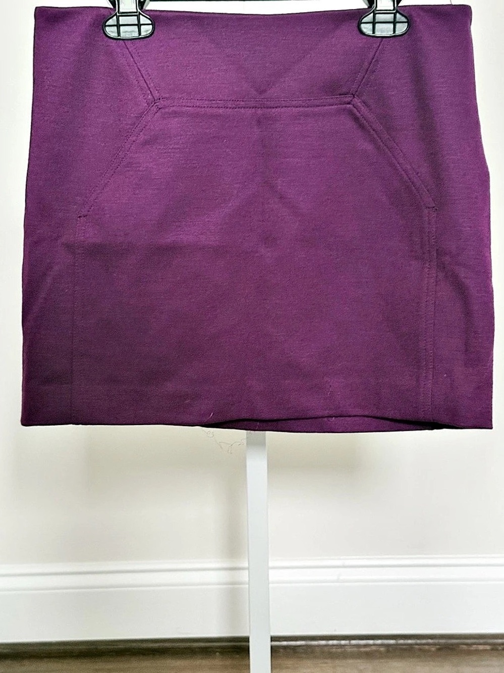 DIANE VON FURSTENBERG Purple Wool Mini Skirt Size 0